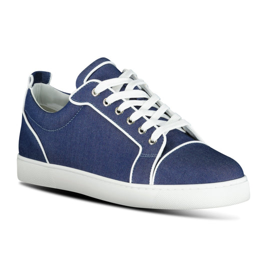 Christian Louboutin 'Varsijunior' Sneakers Denim & White