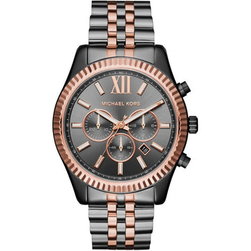 Michael Kors MK8561 Men's Lexington Chronograph Dark Two Tone  Watch