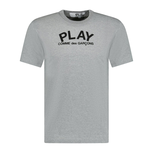 Comme Des Garcons Play Logo T-Shirt Grey