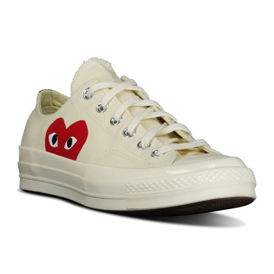 Comme Des Garcons Play X Converse 'Chuck Taylor' Low Trainers Beige