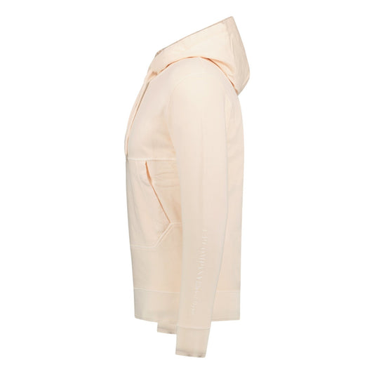CP Company Arm Logo Hooded Sweatshirt Rose Pink
