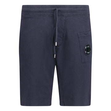 CP Company Bermuda Light Fleece Lens Shorts Navy