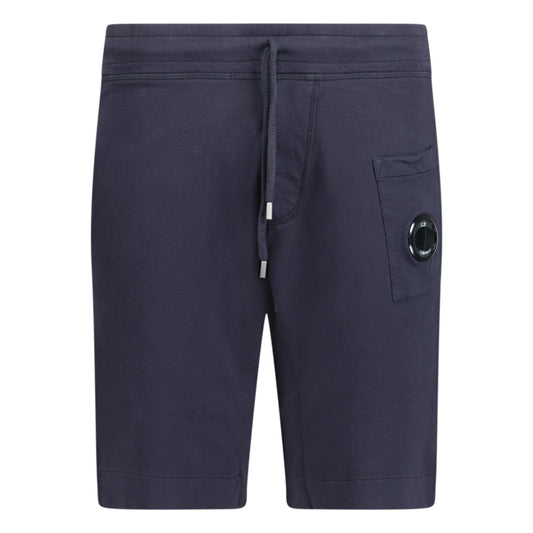 CP Company Bermuda Light Fleece Lens Shorts Navy