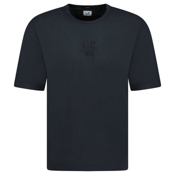 CP Company Black 20/1 Jersey Boxy Logo T-Shirt