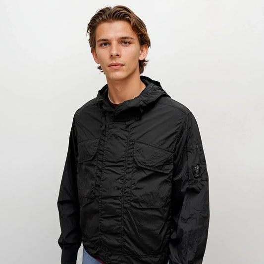 CP Company Black Chrome-R Hooded Lens Jacket