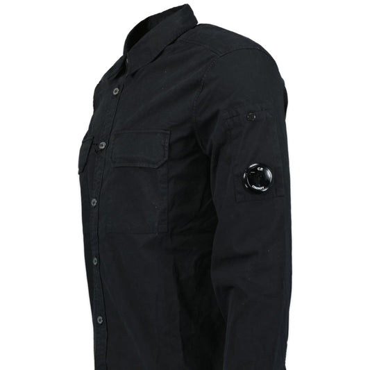CP Company Button Up Lens Overshirt Black