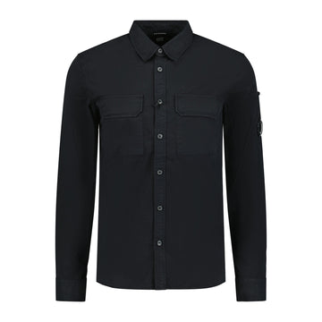CP Company Button Up Lens Overshirt Black