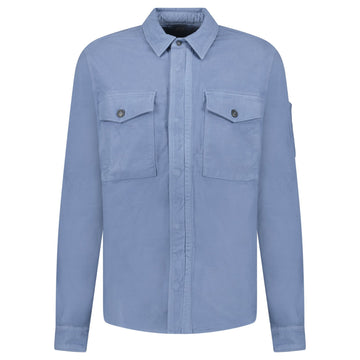CP Company Button-Up Lens Overshirt infinity Blue