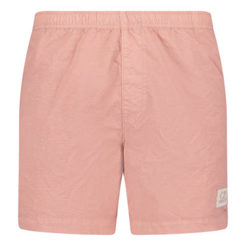 CP Company Chrome Patch Logo Swim Shorts Pink