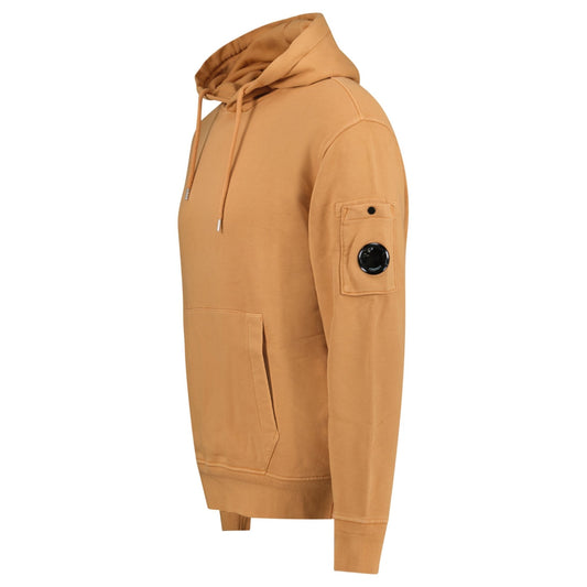 CP Company Lens Diagonal Raised Hooded Fleece Apricot