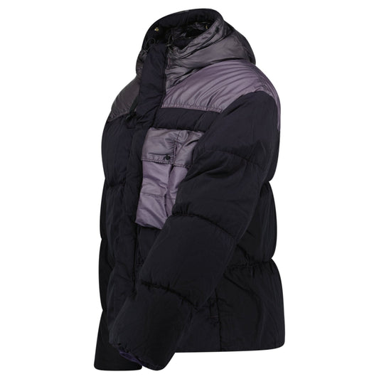 CP Company Eco Chrome R Mixed Goggle Down Jacket Nightshade