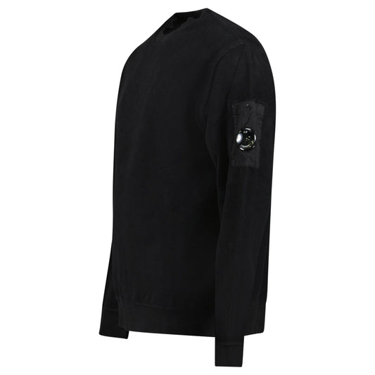 CP Company Emerized Diagonal Sweatshirt in Black