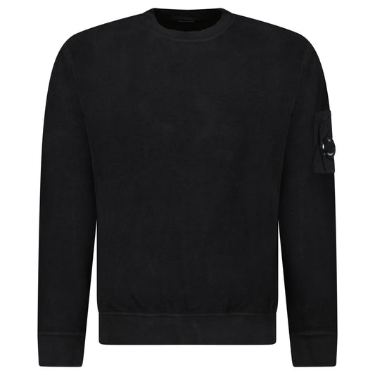 CP Company Emerized Diagonal Sweatshirt in Black