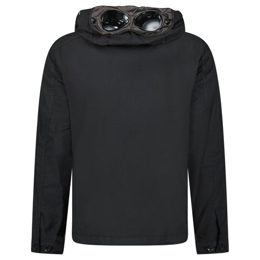 CP Company Flatt Nylon Black Goggle Over-shirt