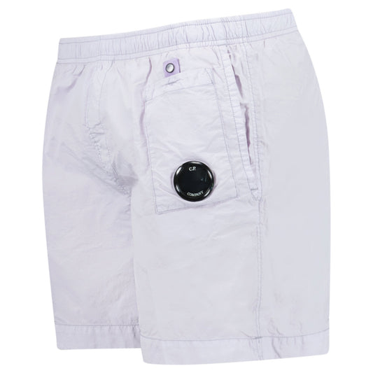 CP Company Flatt Nylon Lens-Detail Swim Shorts Lilac