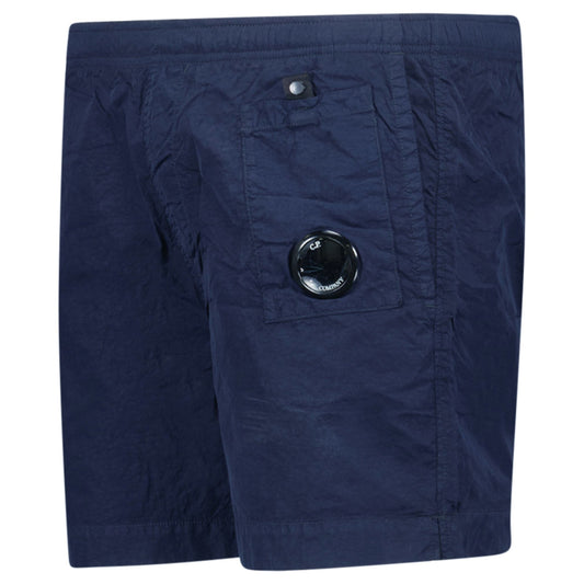 CP Company Flatt Nylon Lens-Detail Swim Shorts Medieval Blue