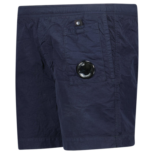 CP Company Flatt Nylon Lens-Detail Swim Shorts Navy