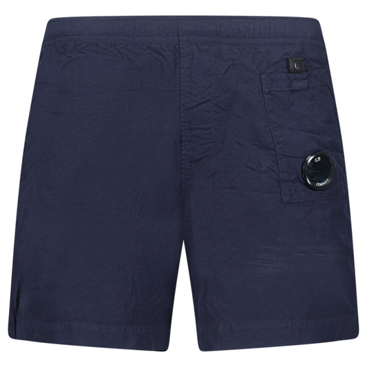 CP Company Flatt Nylon Lens-Detail Swim Shorts Navy