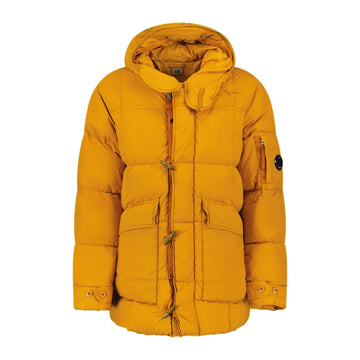 CP Company Flatt Nylon Padded Lens Shell Jacket Orange