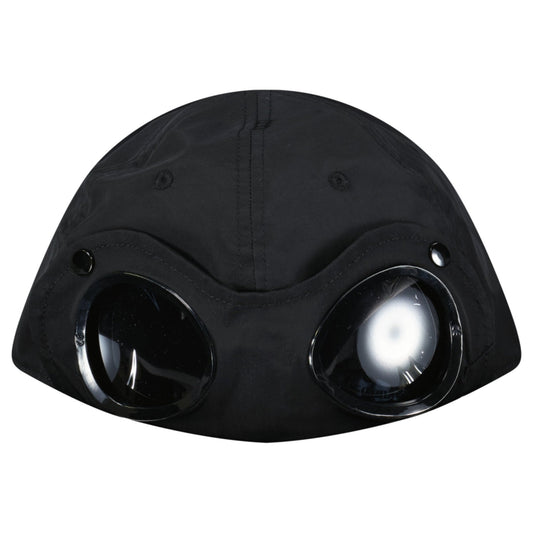 CP Company Goggle Chrome-R Cap Black