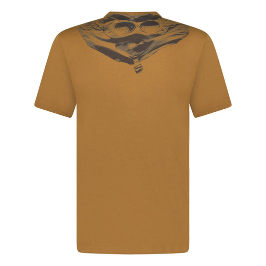 CP Company Goggle Print Crew T-Shirt Brown