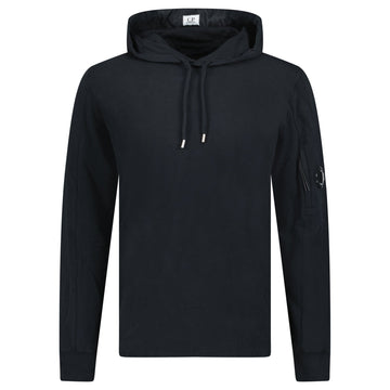 CP Company Hooded Lens Light Fleece Sweatshirt Black
