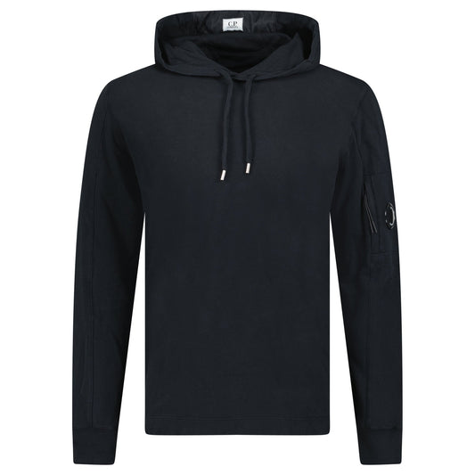 CP Company Hooded Lens Light Fleece Sweatshirt Black