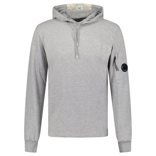 CP Company Hooded Lens Light Fleece Sweatshirt Grey