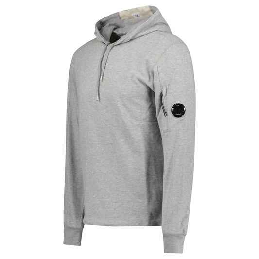 CP Company Hooded Lens Light Fleece Sweatshirt Grey
