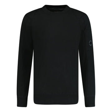 CP Company Knitted Cotton Lens Sweatshirt Black