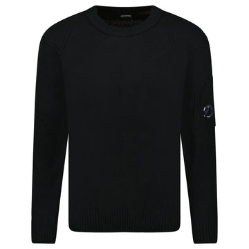 CP Company Lambswool GRS Crew Neck Full Knit Black