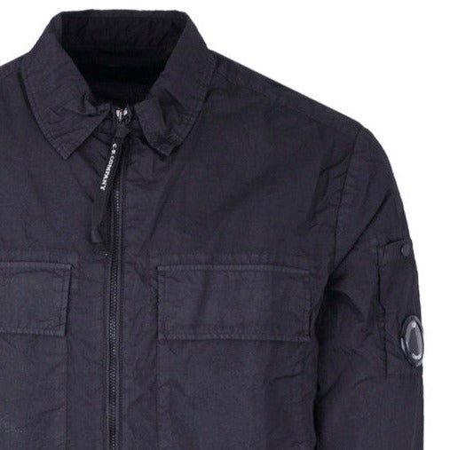 CP Company Lens Chrome Overshirt Jacket Navy