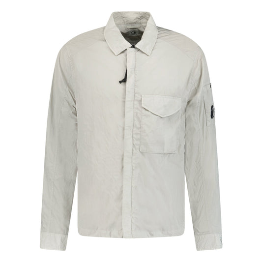 CP Company Lens Chrome Zip-Up Jacket Light Grey