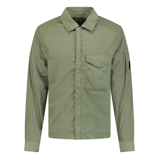 CP Company Lens Chrome Zip-Up Jacket Military Green