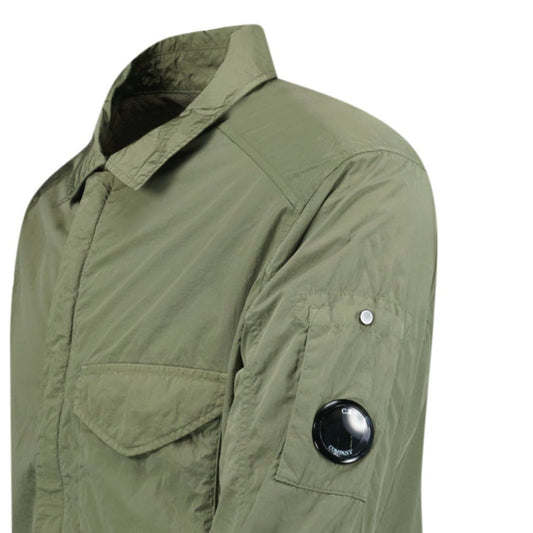 CP Company Lens Chrome Zip-Up Jacket Military Green