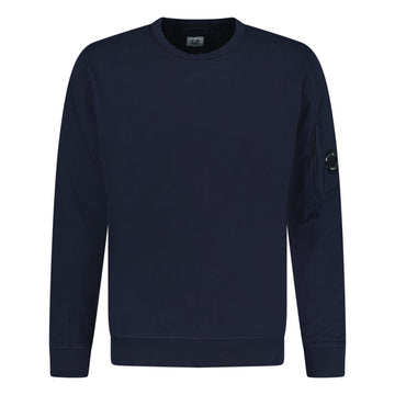 CP Company Lens Light Fleece Crewneck Sweatshirt Navy