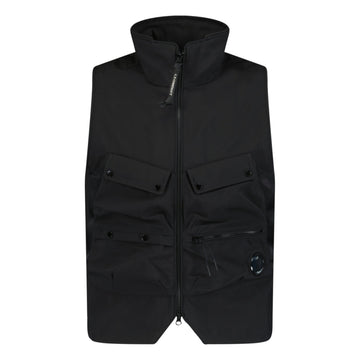 CP Company Lens Shell-R Vest Black