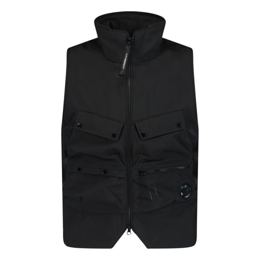 CP Company Lens Shell-R Vest Black