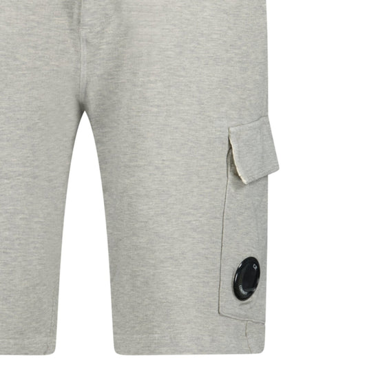 CP Company Light Fleece Lens Sweat Shorts Greystone