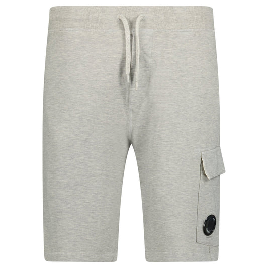 CP Company Light Fleece Lens Sweat Shorts Greystone