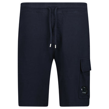 CP Company Light Fleece Lens Sweat Shorts Navy