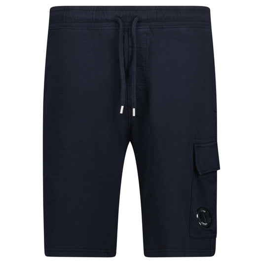 CP Company Light Fleece Lens Sweat Shorts Navy