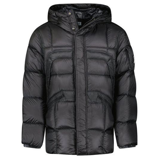 CP Company Long D.D. Shell Lens Down Jacket Black