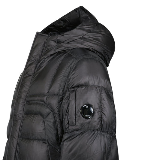 CP Company Long D.D. Shell Lens Down Jacket Black