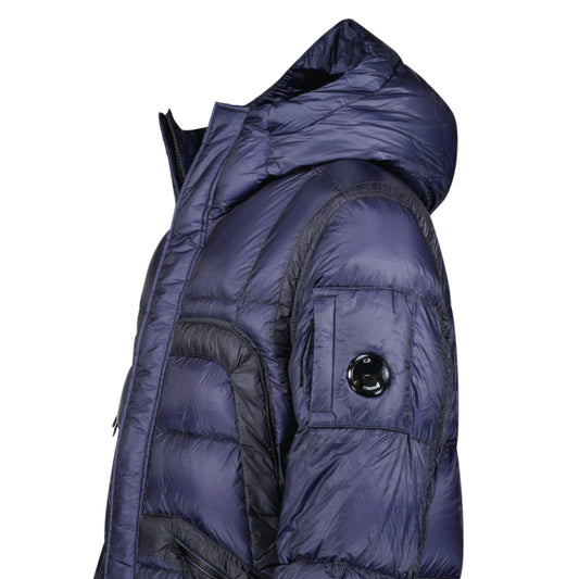 CP Company Long D.D. Shell Lens Down Jacket Estate Blue