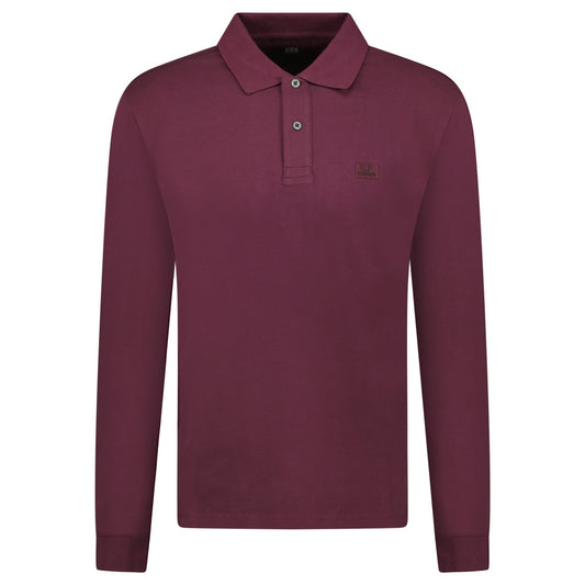 CP Company Long Sleeve Piquet Polo T-Shirt Potent Purple