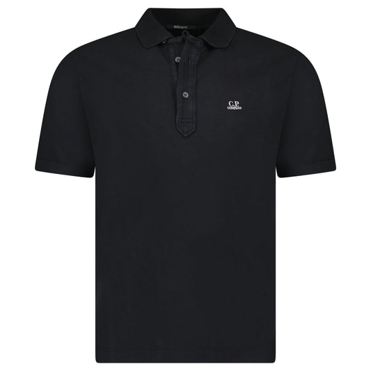 CP Company Short Sleeve Jersey 1020 Polo-Shirt Black