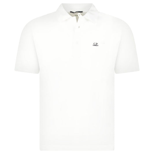 CP Company Short Sleeve Jersey 1020 Polo-Shirt White