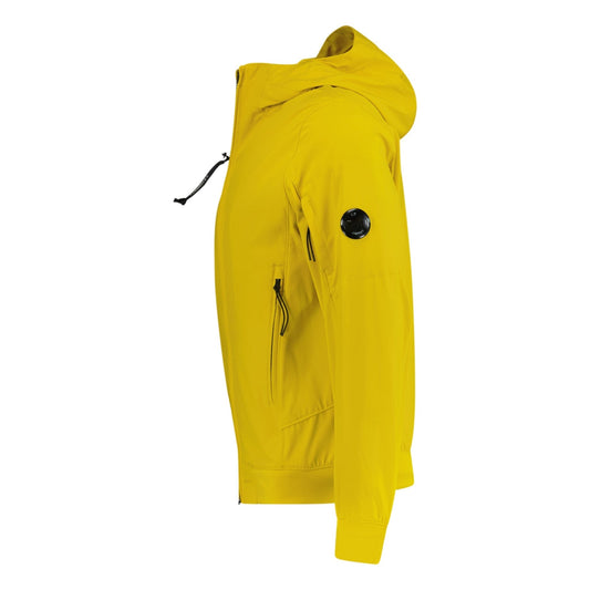CP Company Softshell Hooded Arm Lens Jacket Yellow