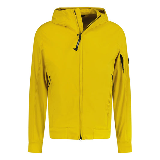CP Company Softshell Hooded Arm Lens Jacket Yellow